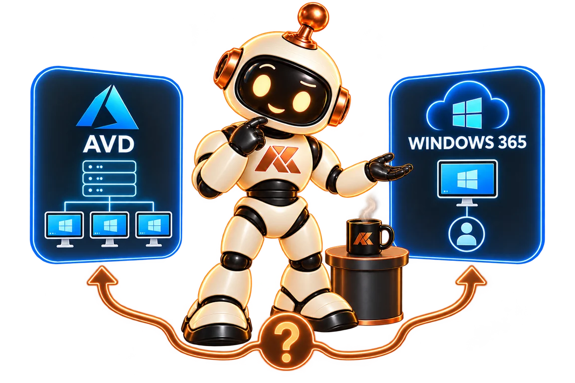 Atlas choosing between Azure Virtual Desktop and Windows 365